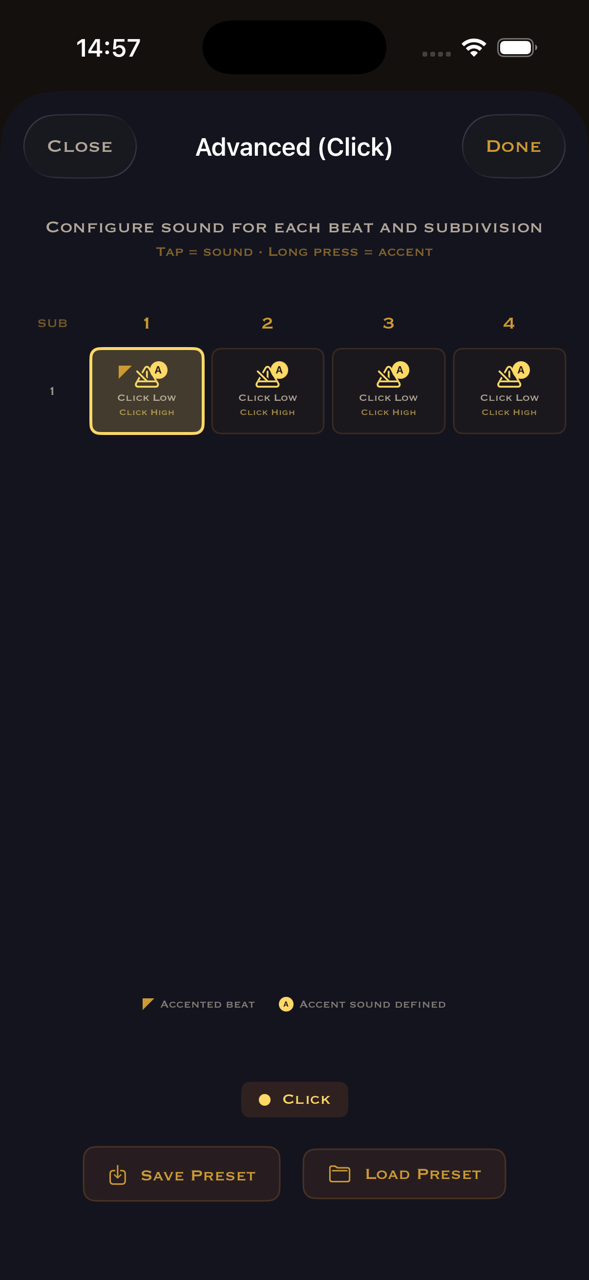 Advanced Beat Config